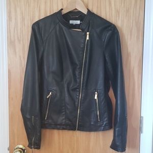 Calvin Klein Faux Leather Jacket